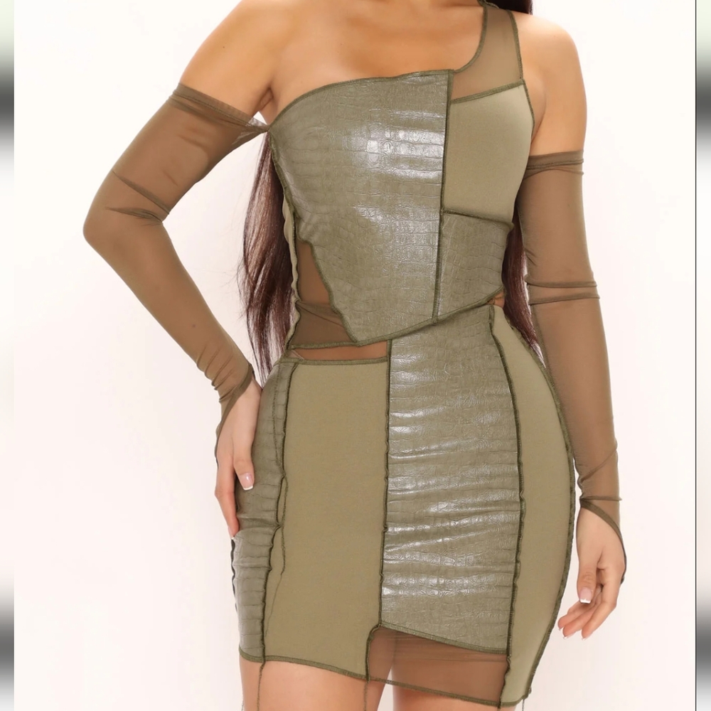 Late Night Skirt Set Sage